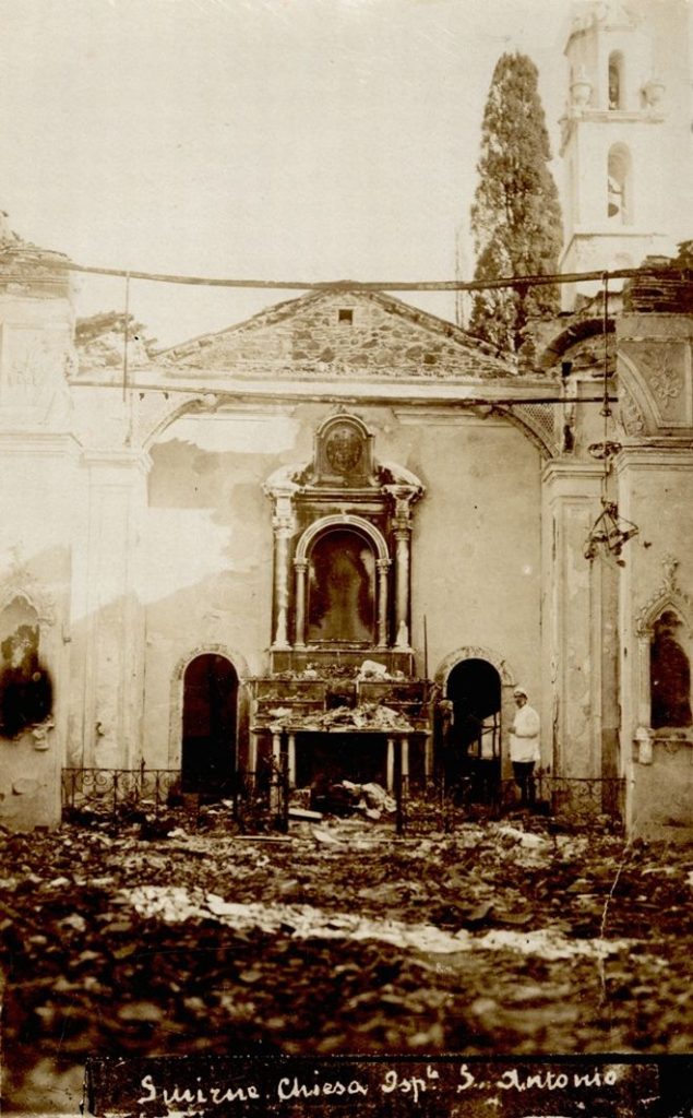 127. Ο κατεστραμμένος ναός του Αγίου Αντωνίου, Σμύρνη